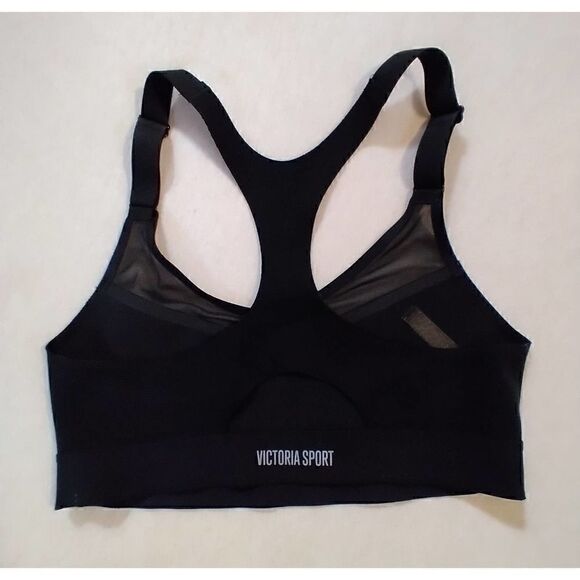 VICTORIAS SECRET BLACK AND SHEER SPORTS BRA SIZE SMALL - Picture 2 of 4